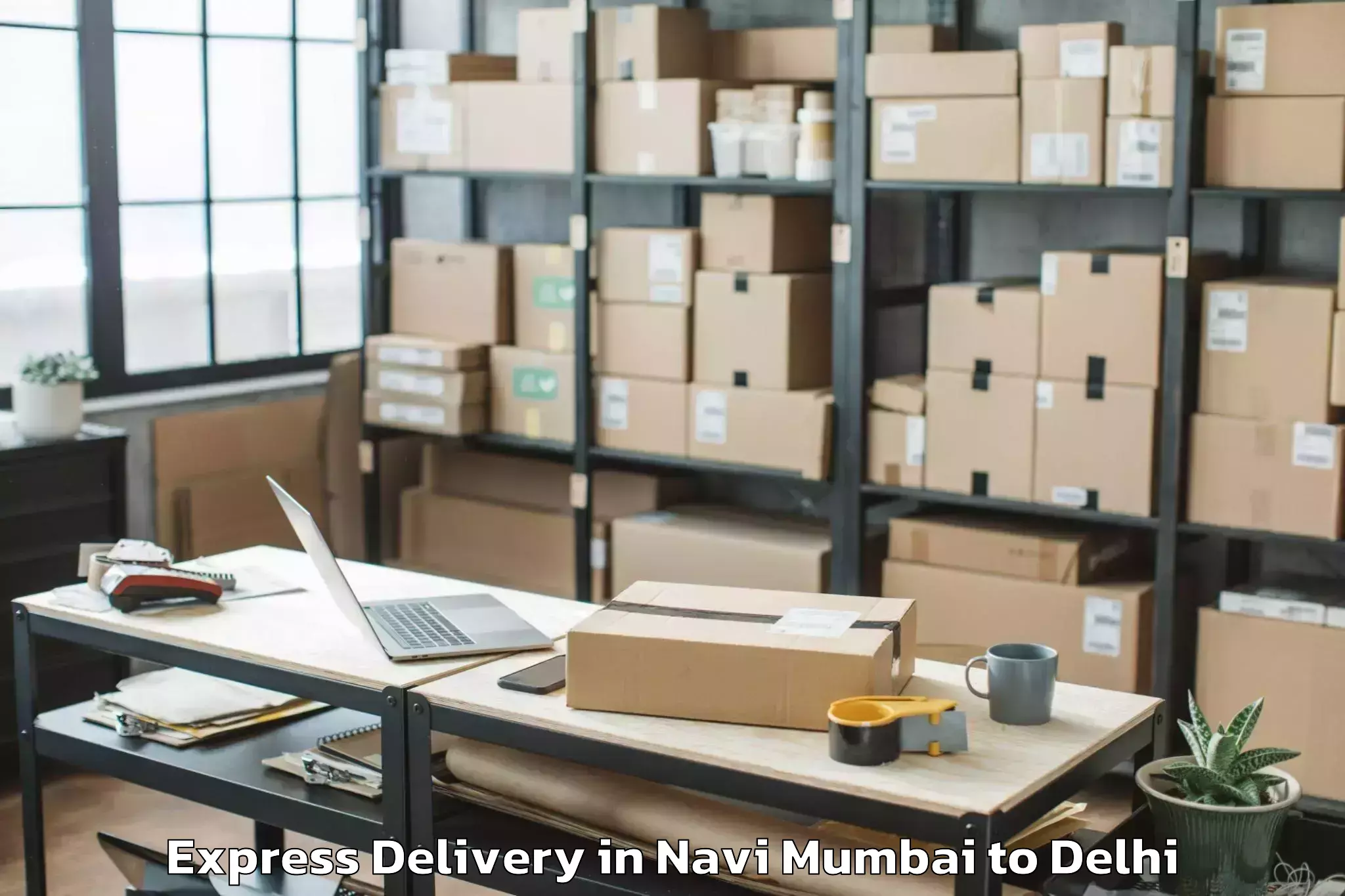 Navi Mumbai to Rohini Express Delivery